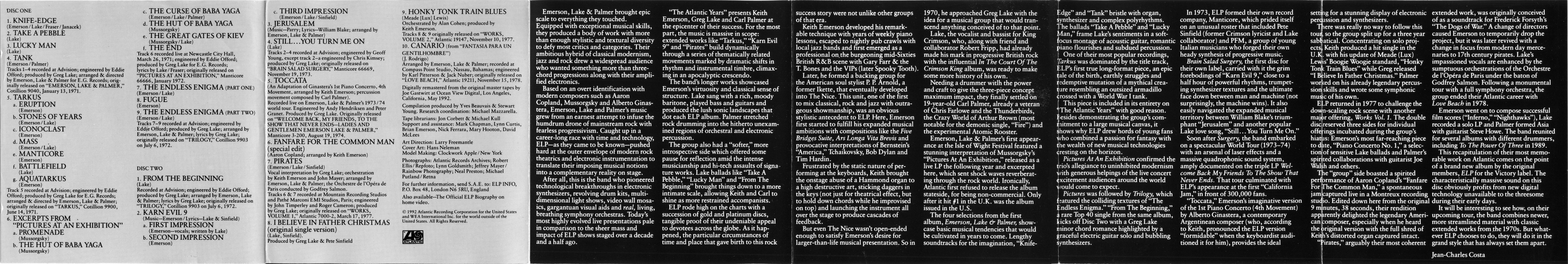 Emerson, Lake and Palmer The Atlantic Years [digipack in czech]